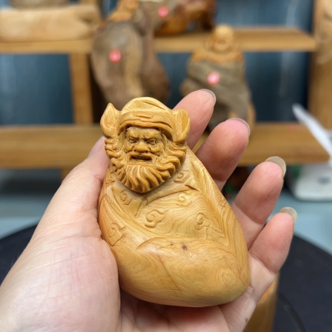 木崖柏木摆件手把件