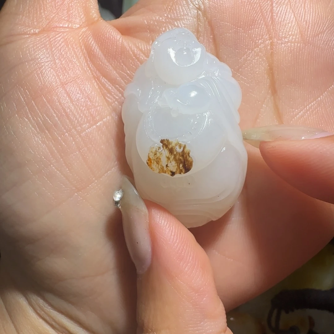 和田玉未镶嵌挂件