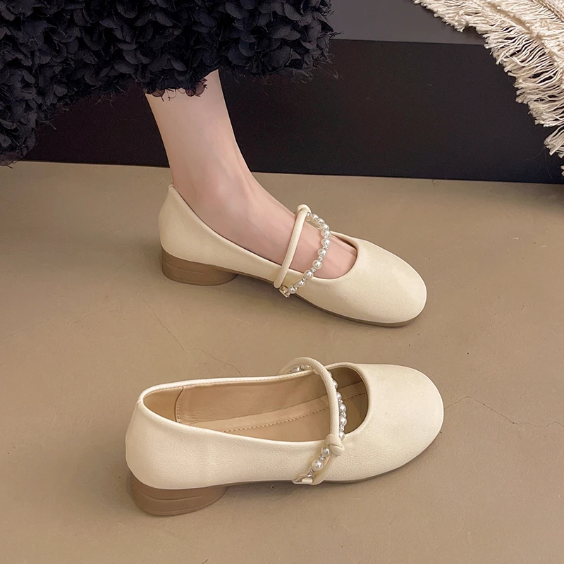 法式浅口晚风玛丽珍单鞋女2025新款春夏百搭温柔软底配裙子仙女鞋