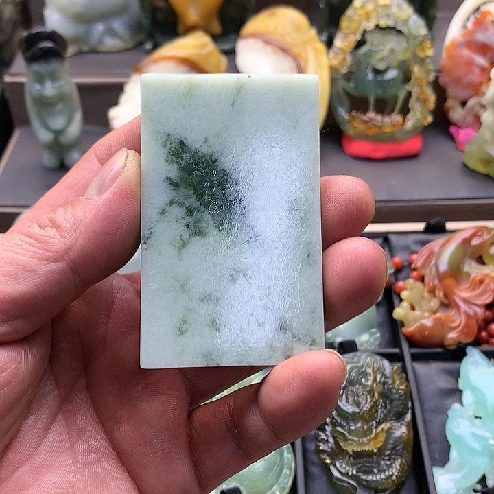 蛇纹石玉颈饰未镶嵌异**子