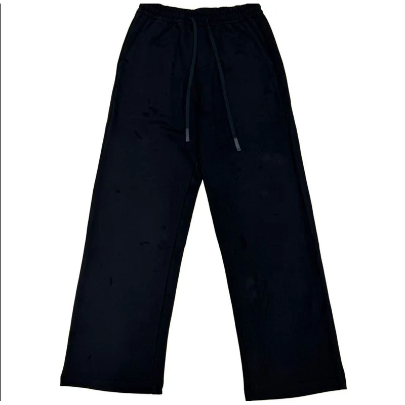 77号仓-【25号链接-刺绣标长裤】潮流男士秋季百搭情侣抽绳