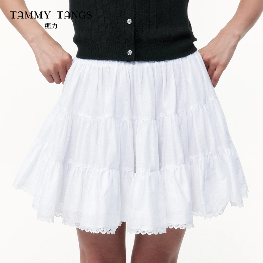 商场同款糖力 星梦芭蕾蓬蓬裙 2025夏季新款减龄显瘦半身裙短裙女