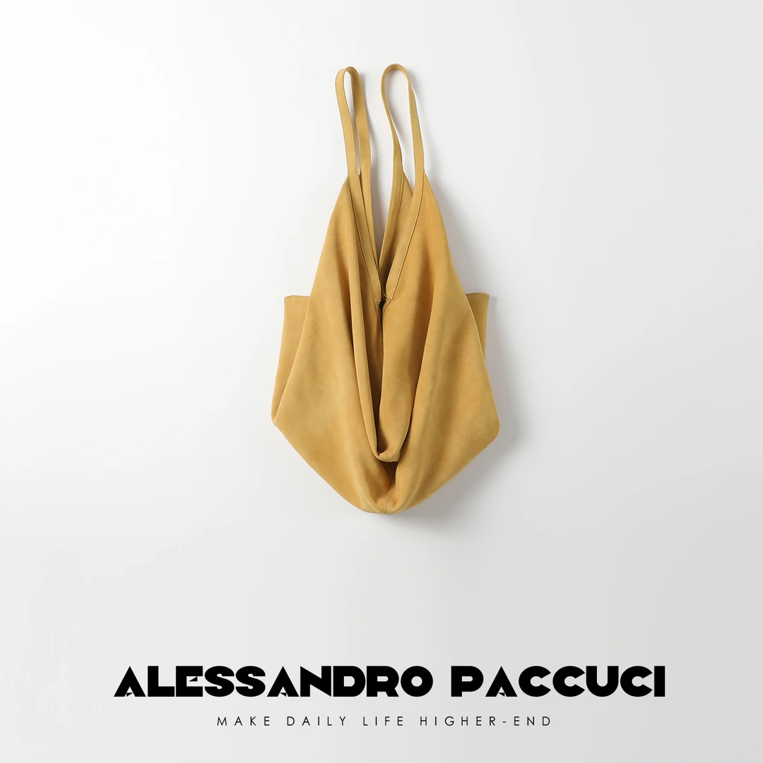 AP洛哥23987X羊皮反绒 设计感凹造型行囊手提包