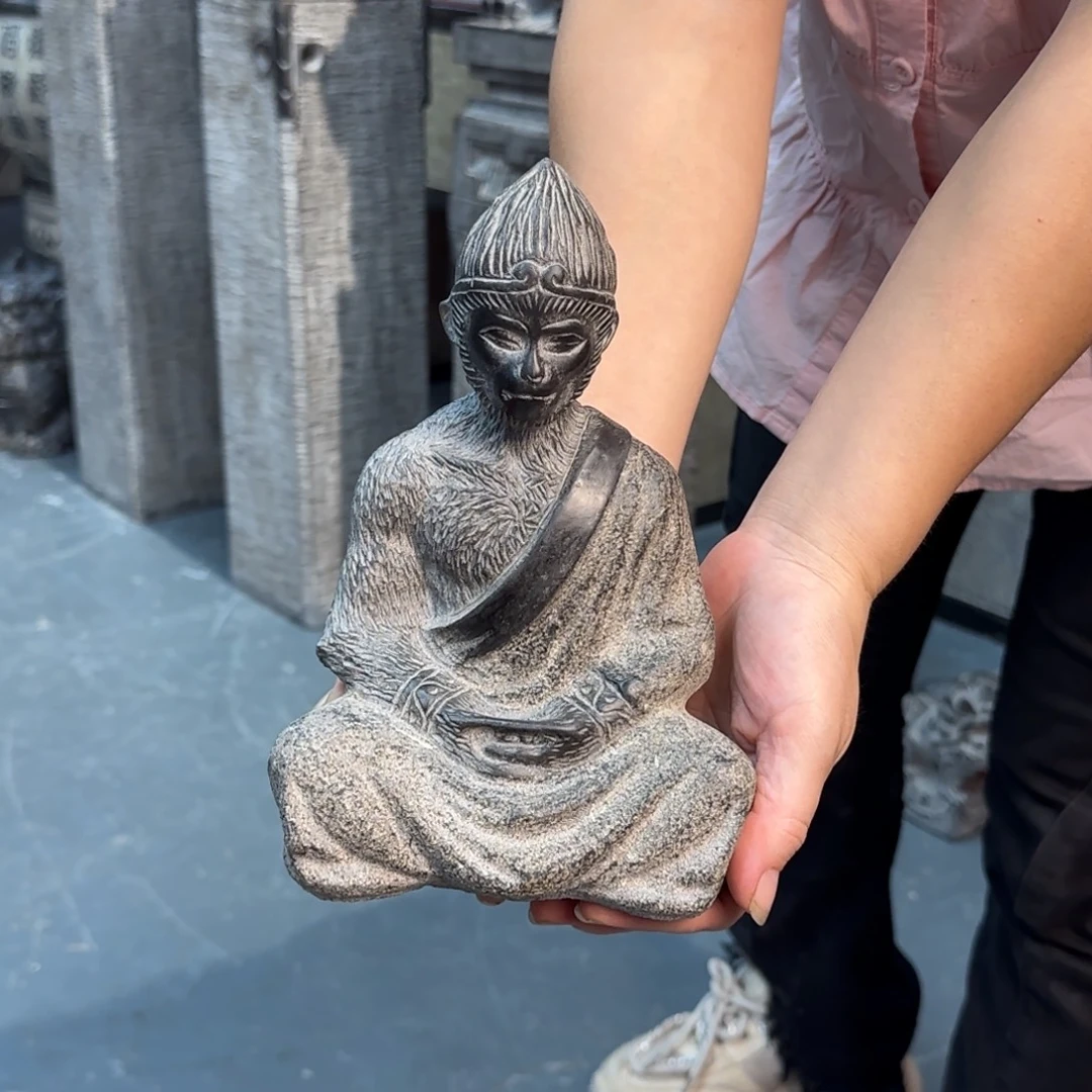 军***安石材天然青石石雕圆青石石雕