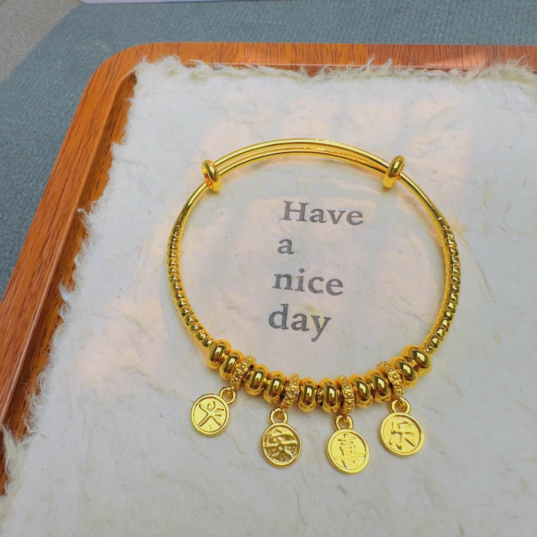 【丁老头甄选】精工推拉手镯50114