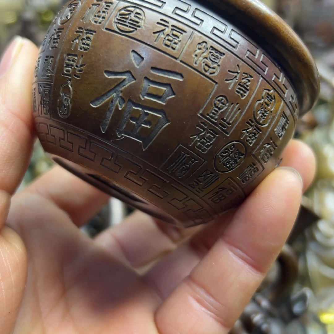 铜摆件欢迎欢迎你