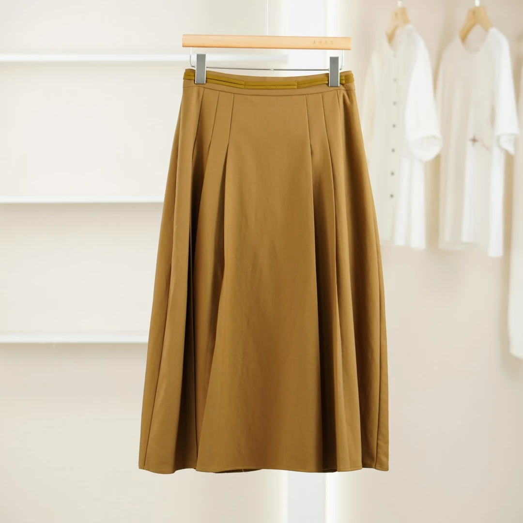 麦迪尚品【DS】50604142 春秋气质复古文艺马面裙品牌撤柜女装