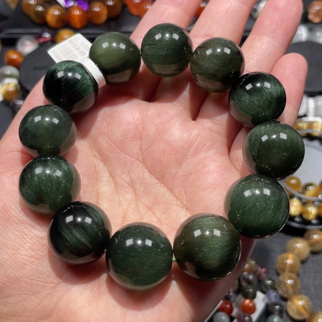 手链未镶嵌水晶绿发晶19mm左右