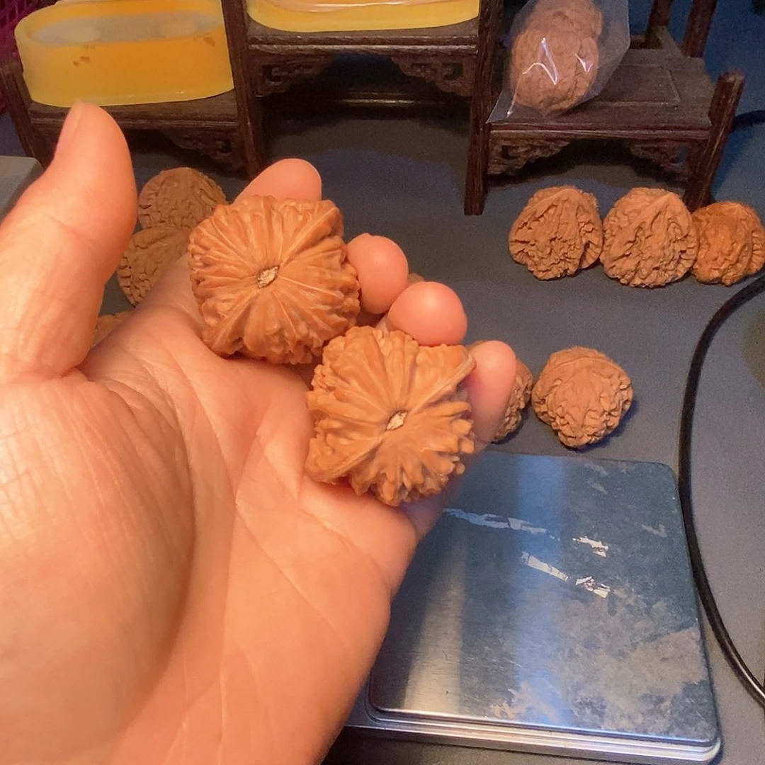 把件文玩核桃汪*生磨盘41尺