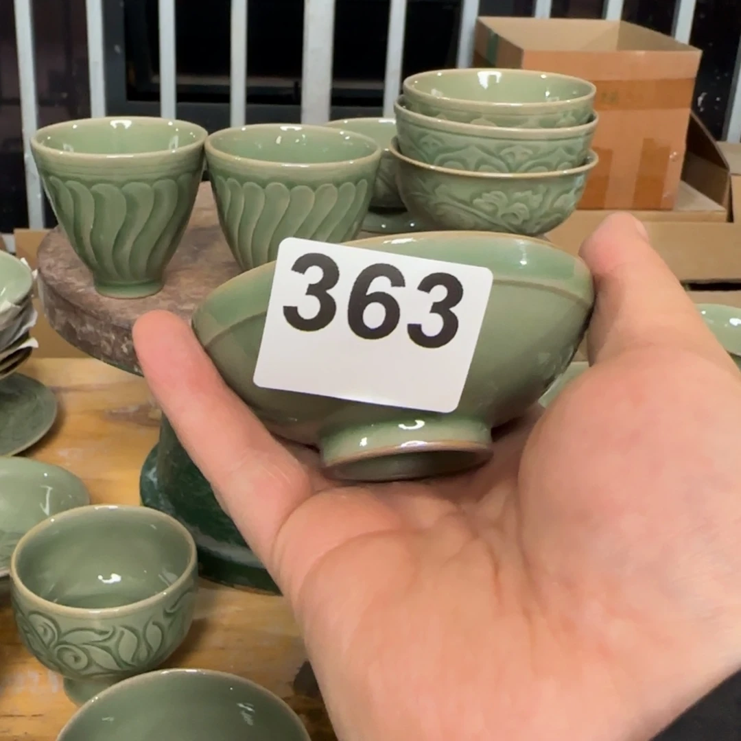 喜***悦瓷片耀州窑手工主人杯瑕疵不退换