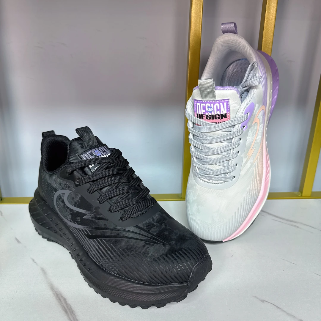 跑步鞋春秋季女同款初高中生超轻透气爆米花底减震软底运动鞋