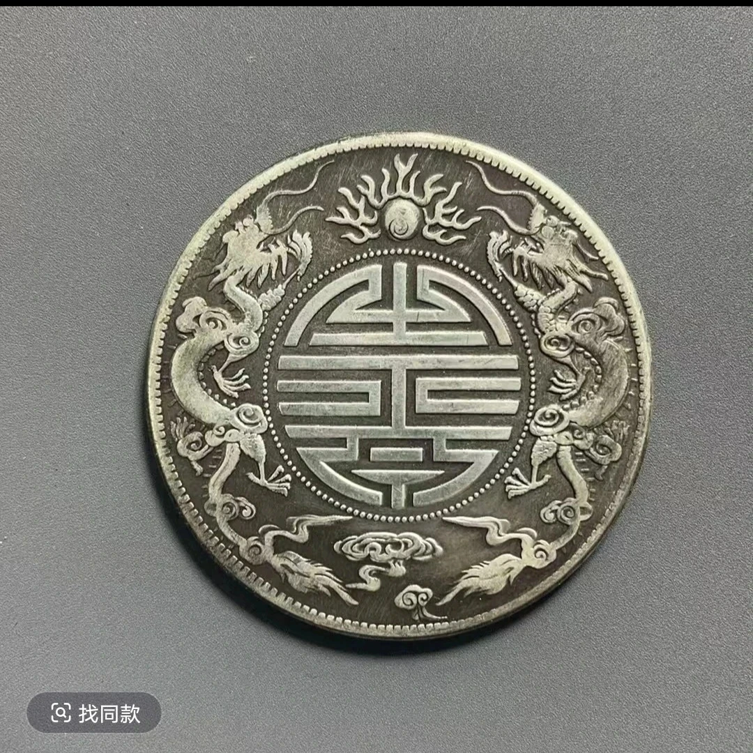 直播间同款双龙捧手工打磨复古工艺品摆件装饰品