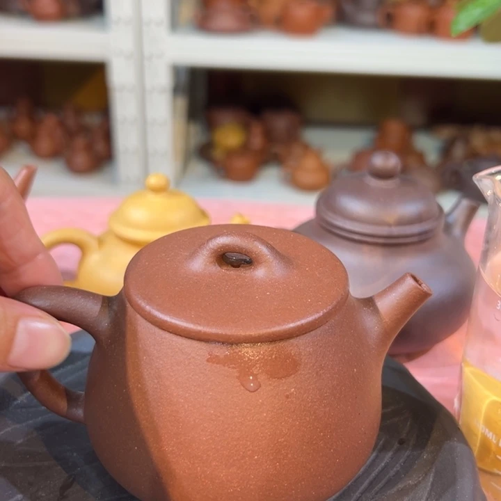 茶壶紫砂紫泥高瓢200cc