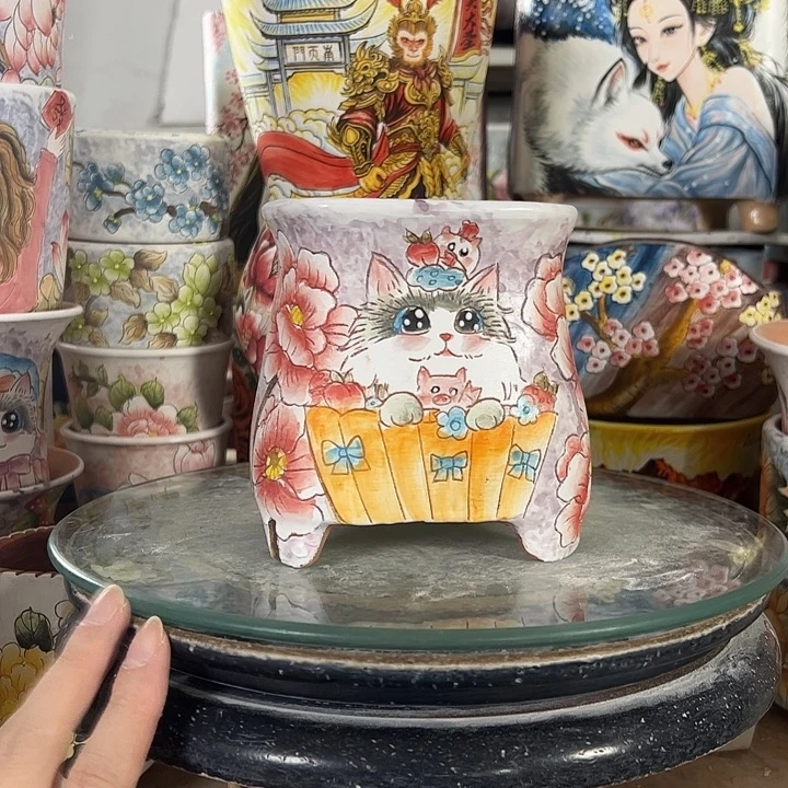 止***期景德镇幸运花盆性价比超高