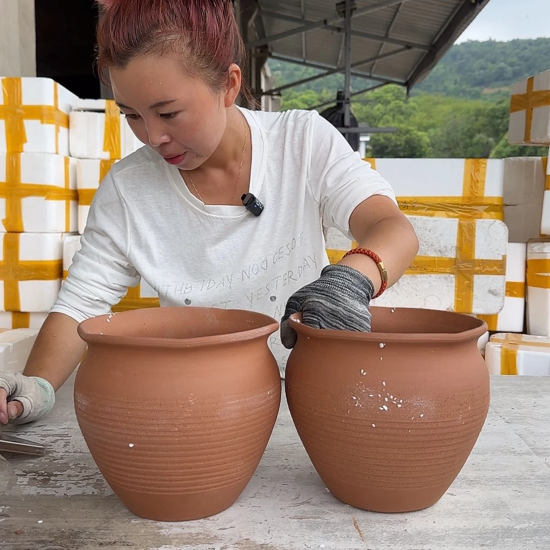 紫砂花盆王嫂花盆0712-102