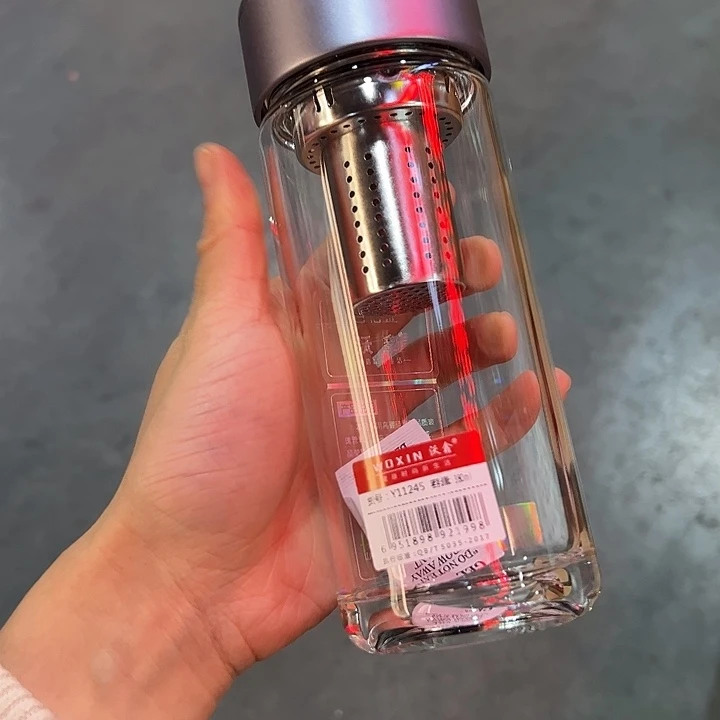 沃鑫单层烫手玻璃杯380380微瑕玻璃杯