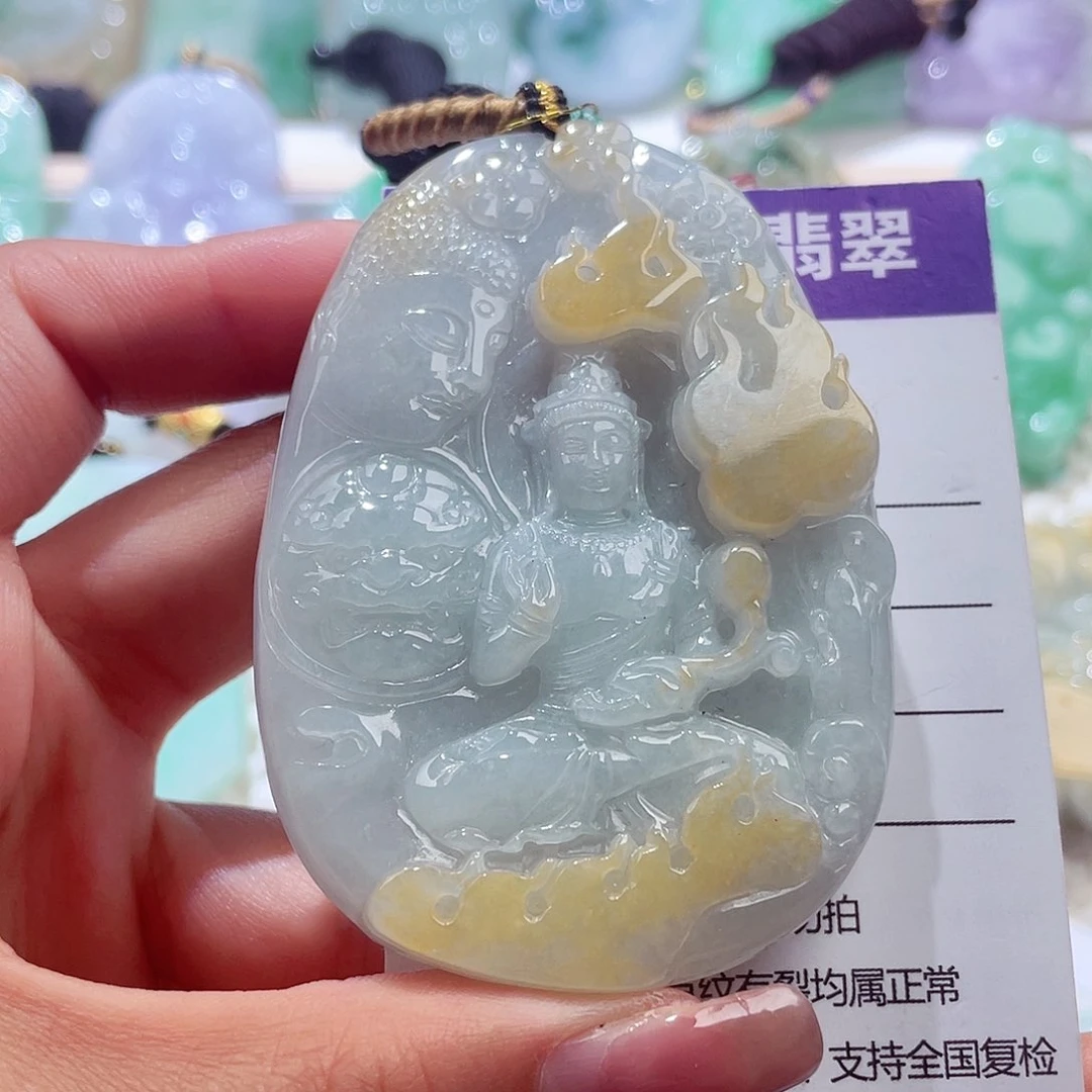 颈饰未镶嵌翡翠观音