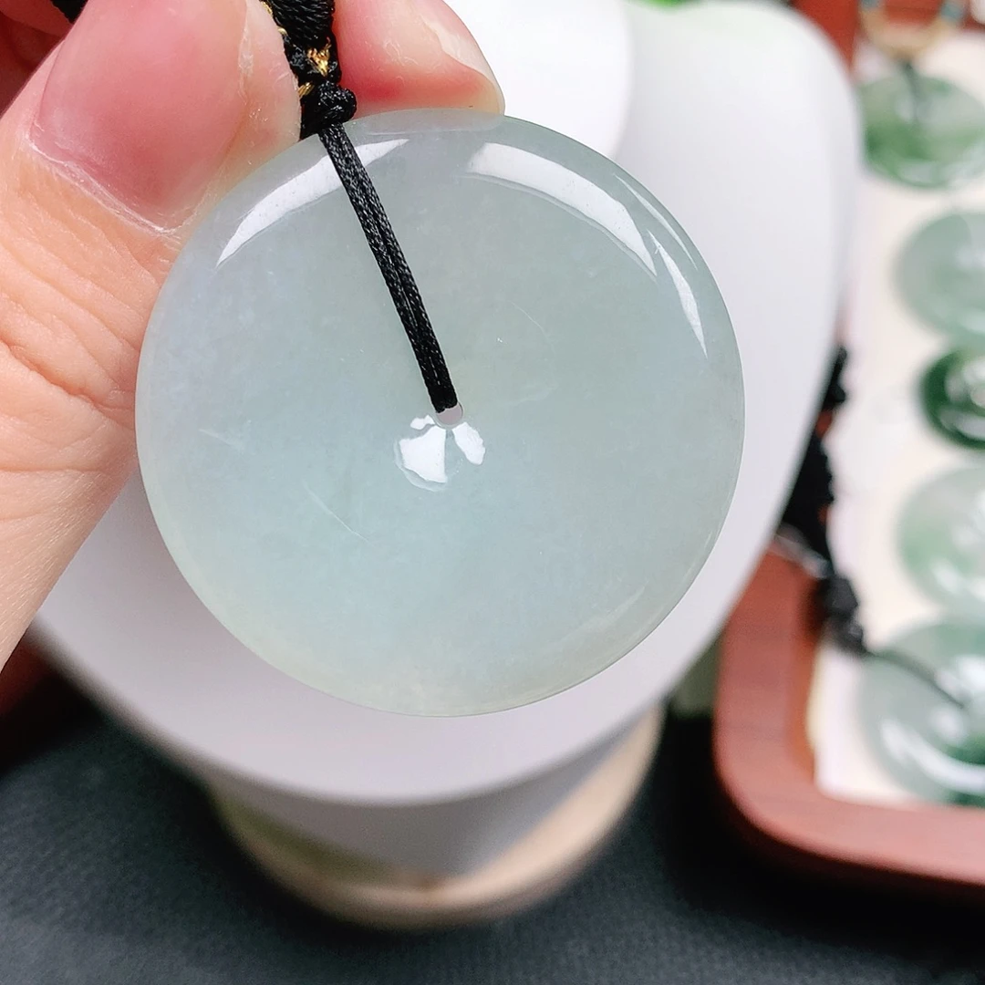 颈饰未镶嵌翡翠平安39-6