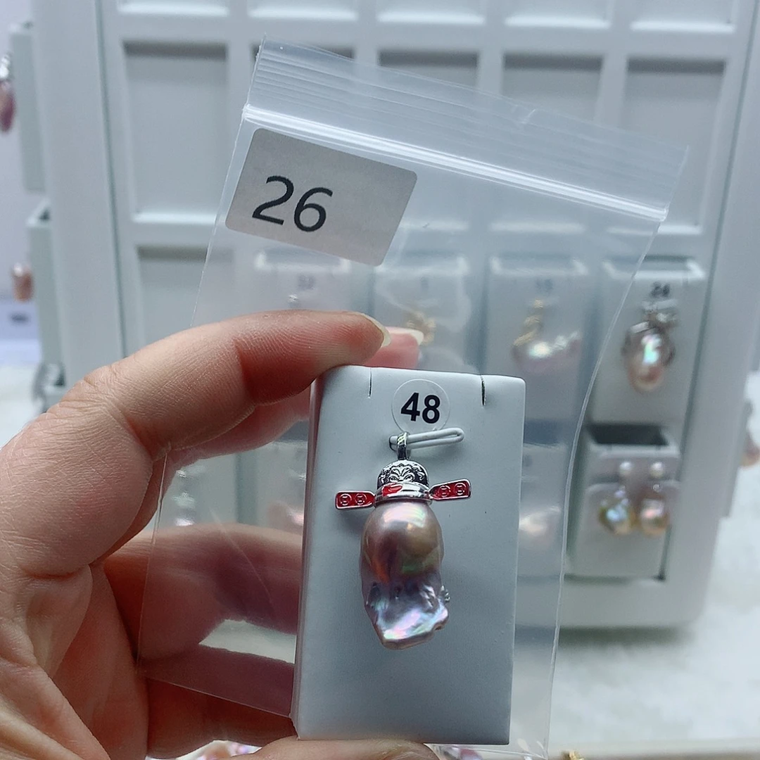 淡水珍珠吊坠(不含链)合金