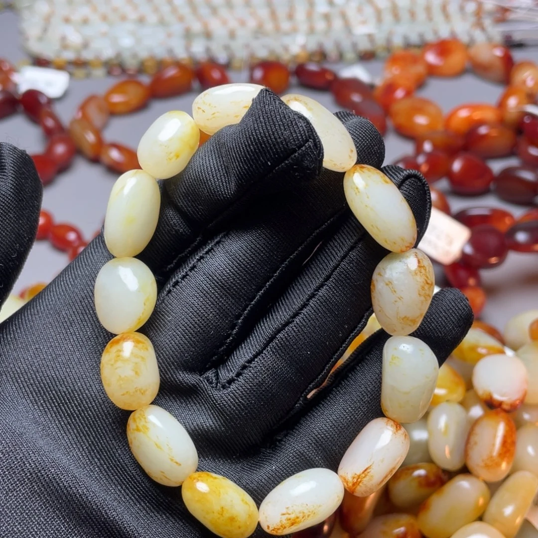 和田玉未镶嵌手链