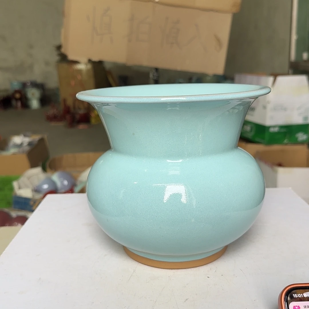 陶摆件郑家钧窑摆件微