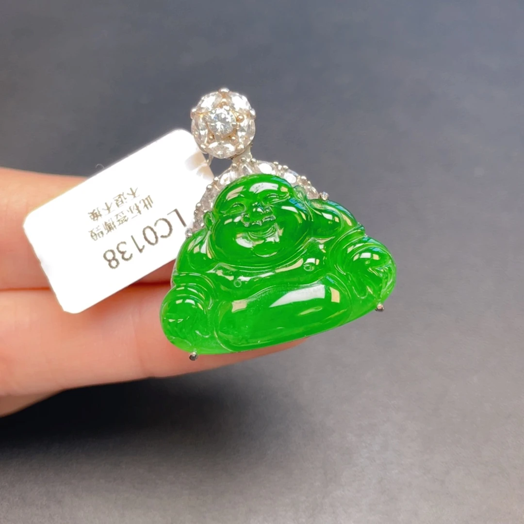 【闪购商品】吊坠(不含链)银S925镶嵌翡翠