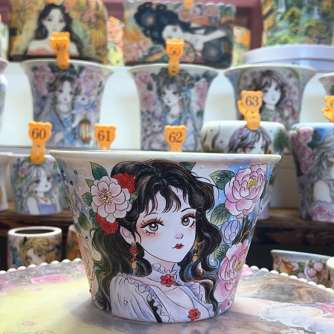 薄雾的精工美女盆（微瑕疵特价）