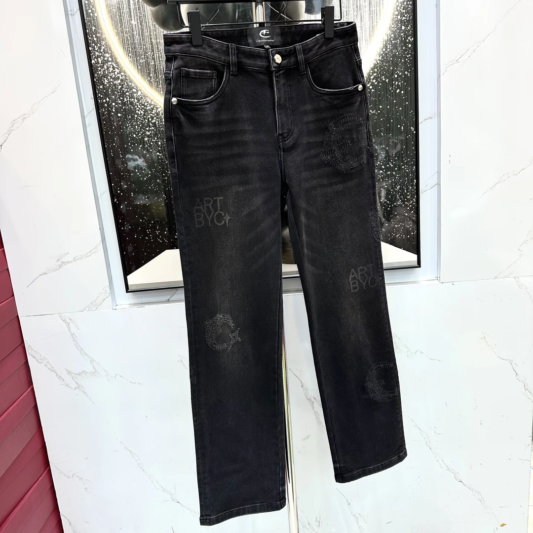 【C加牛仔裤】新款正品秋冬阔腿舒男士潮流牛仔裤水洗百搭时尚2565
