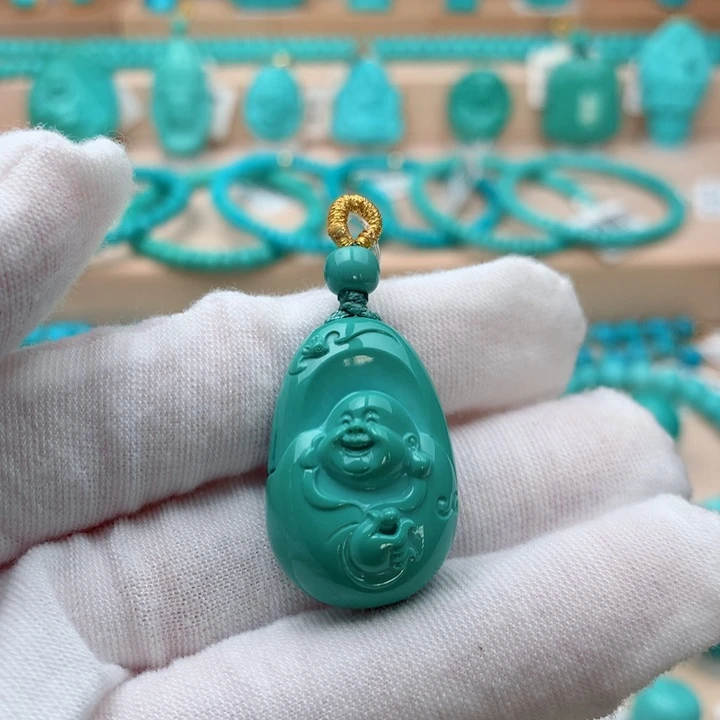 绿松石未镶嵌珠宝奇石18mm