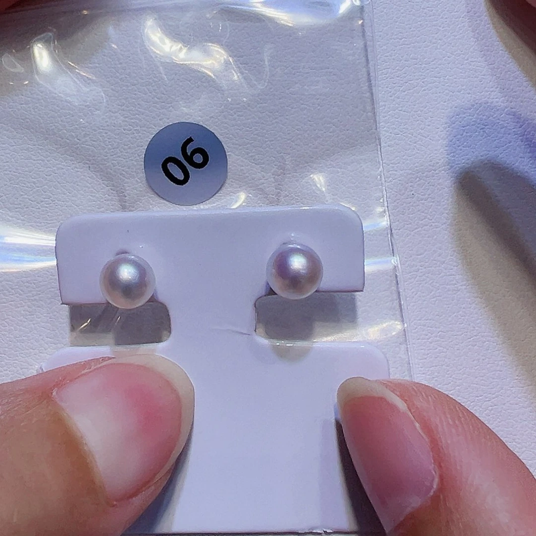 耳饰淡水珍珠银S925镶嵌