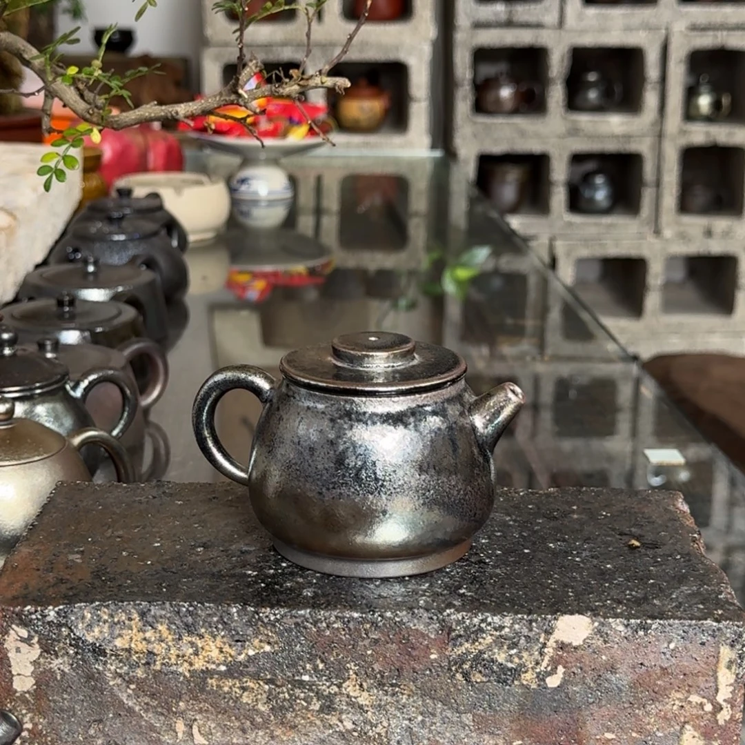 建水紫陶紫泥柴烧茶具