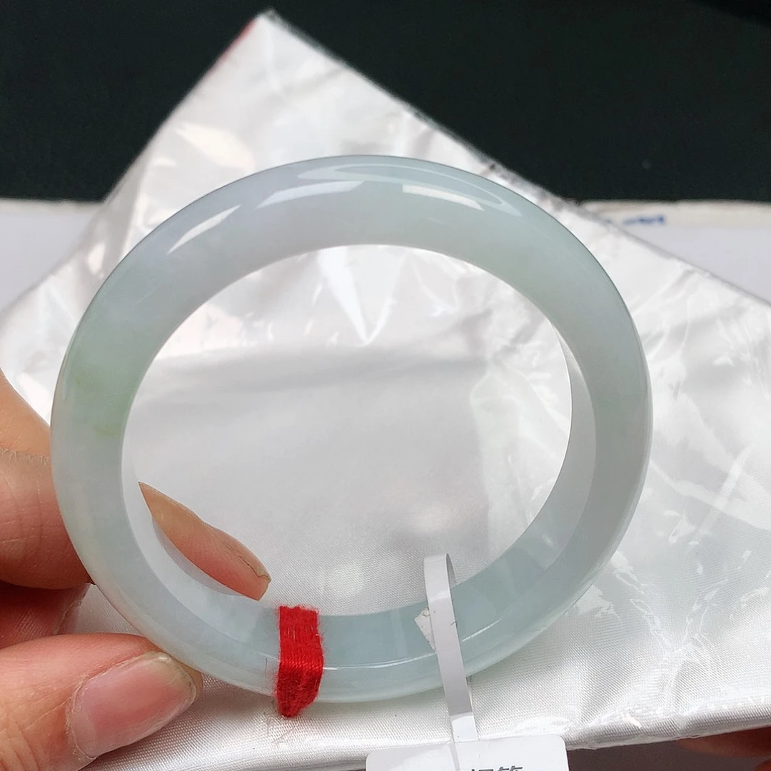 翡翠手镯未镶嵌缅甸天然54-55