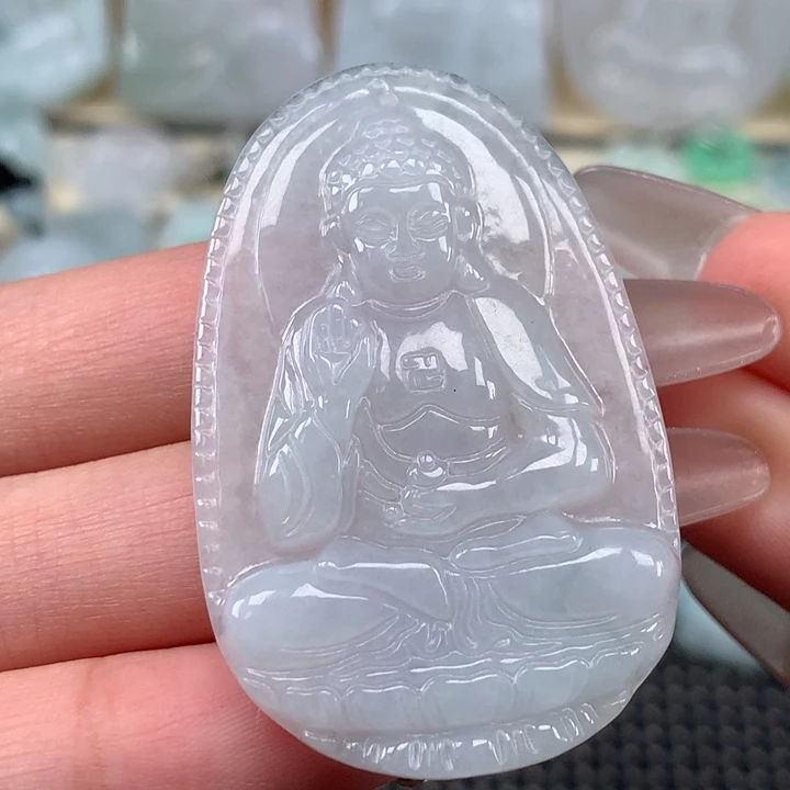 颈饰未镶嵌翡翠阿弥陀佛吊坠