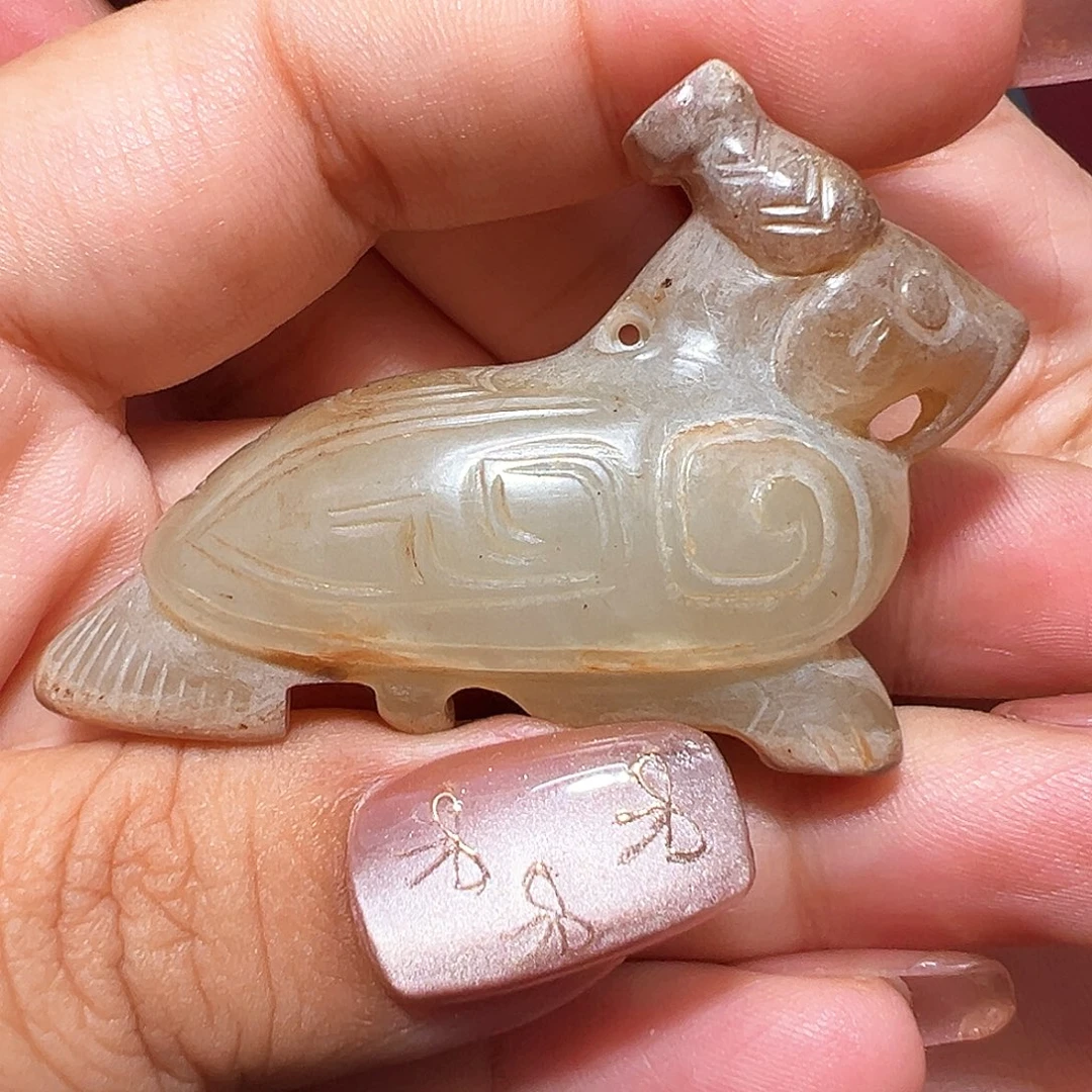 大***锅未镶嵌和田玉挂件