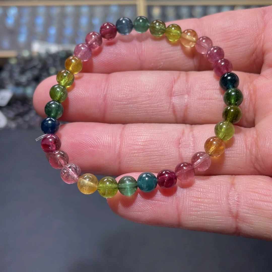 手链未镶嵌碧玺碧玺手链6mm