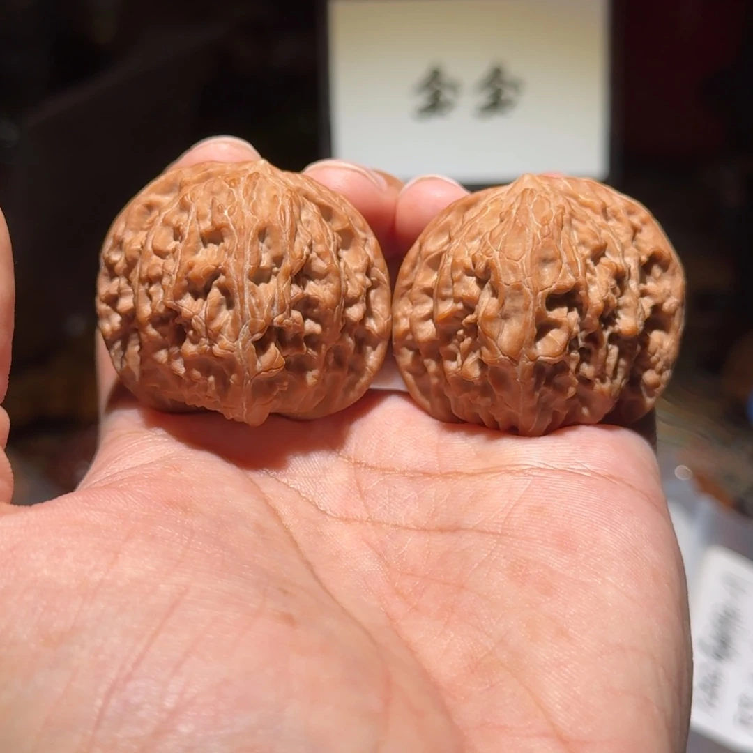 核桃把件473磨盘，尺寸43 39 38