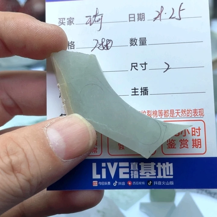 琦***翡翠未镶嵌颈饰3565