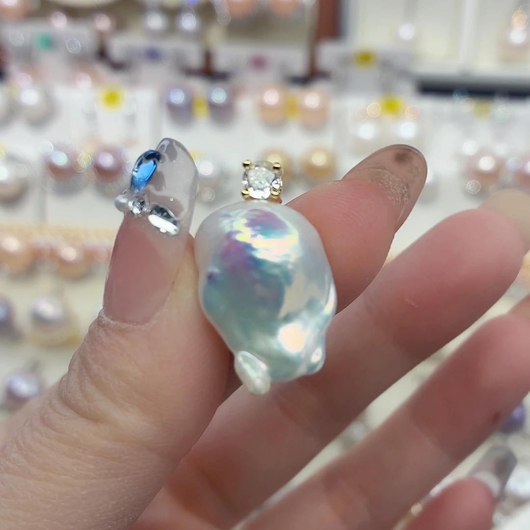 合金颈饰淡水珍珠