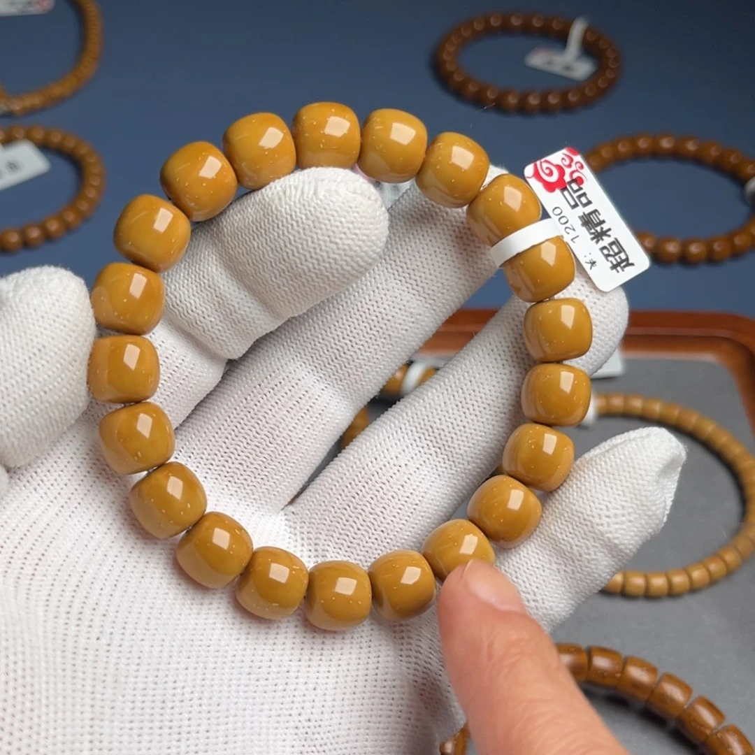 紫金鼠手串10.9➕尺超精品实心鼠