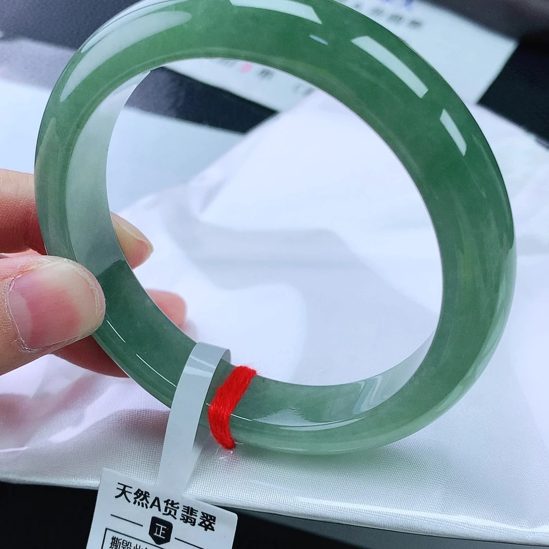 未镶嵌手镯翡翠58圈