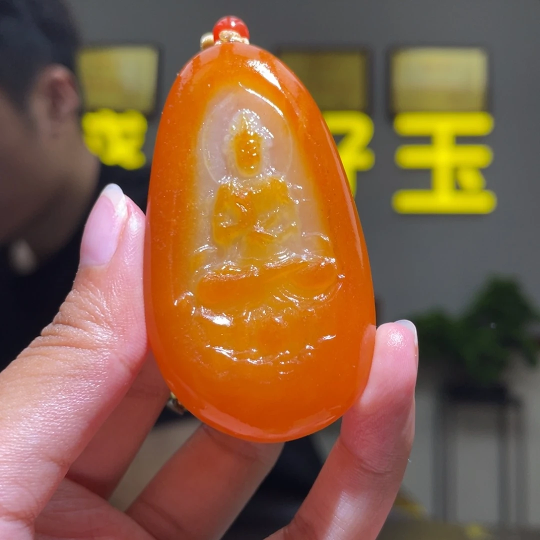 落***根颈饰未镶嵌和田玉