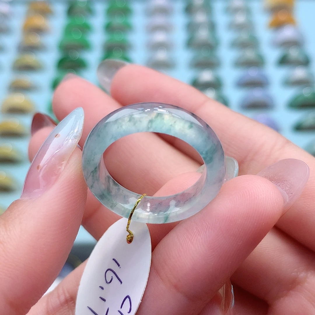 未镶嵌戒指翡翠1617圈