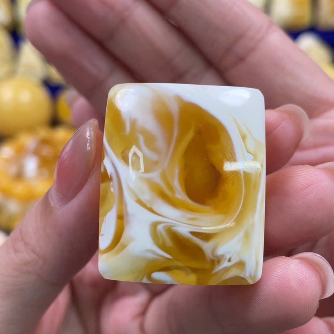 裸石蜜蜡未镶嵌琥珀蜜蜡牌子吊坠