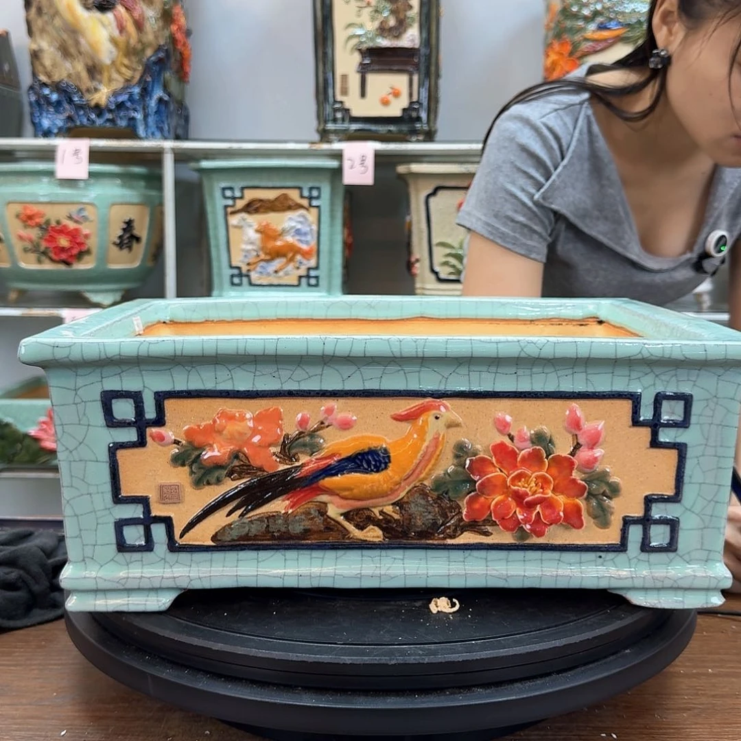 晟*轩石湾盆350陶瓷