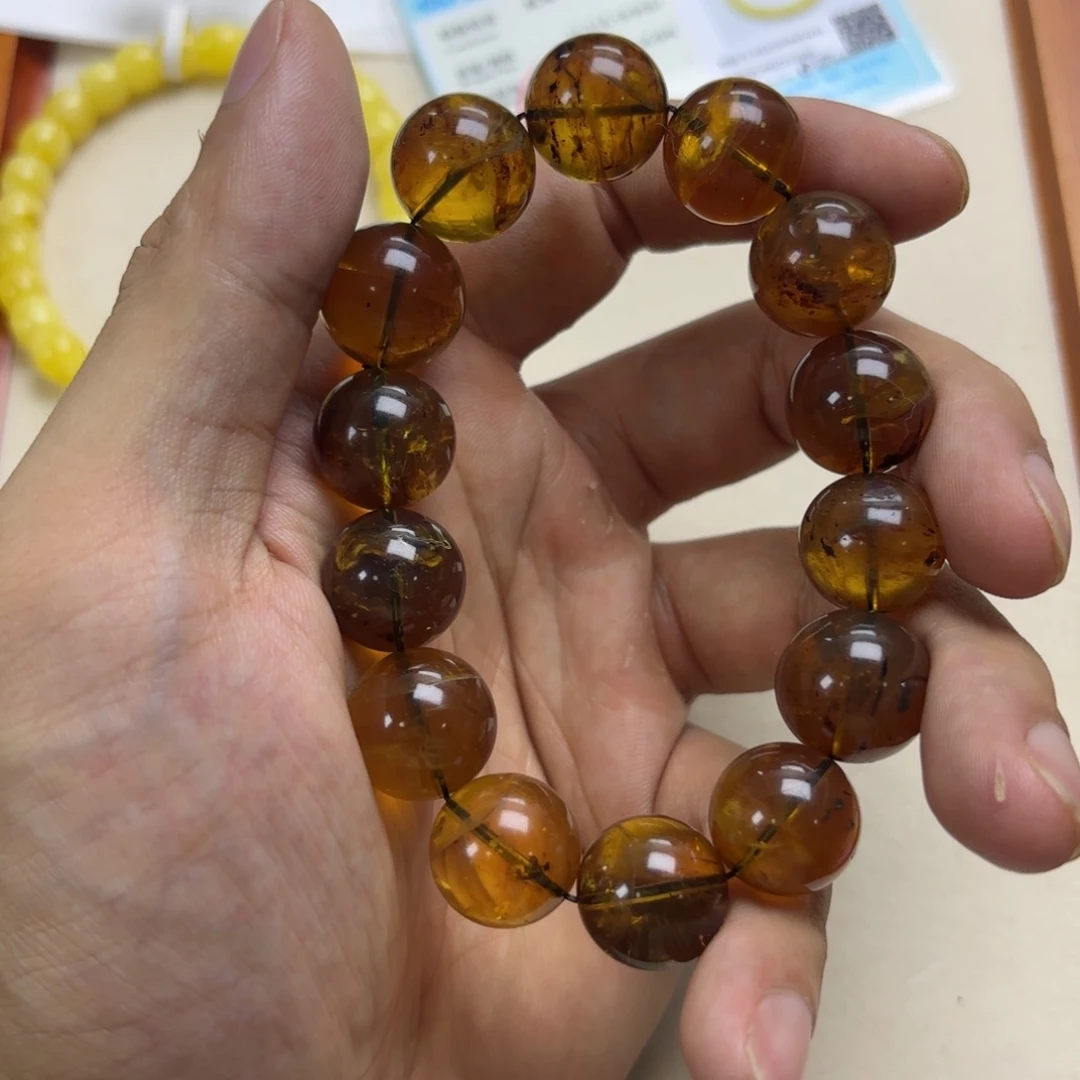 手链琥珀未镶嵌卡 15.6mm