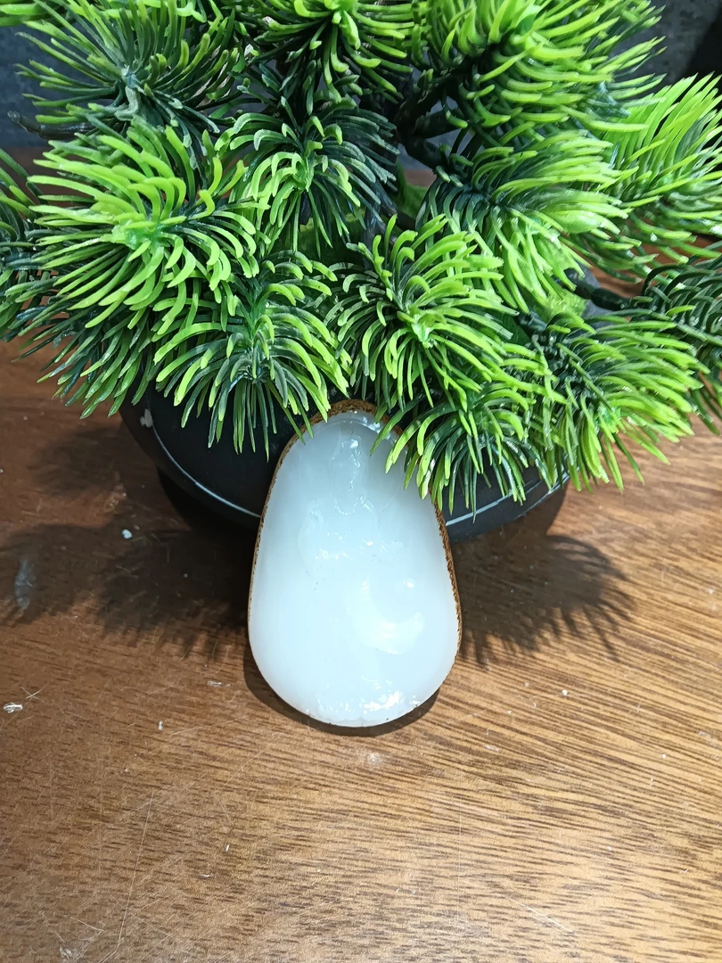 原皮白玉观音吊坠