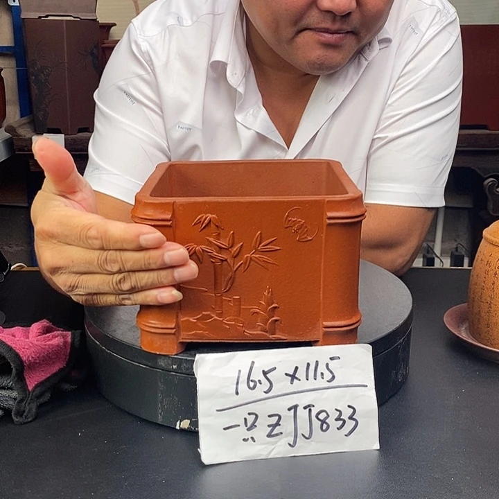 紫砂花盆货号一只ZJJ833