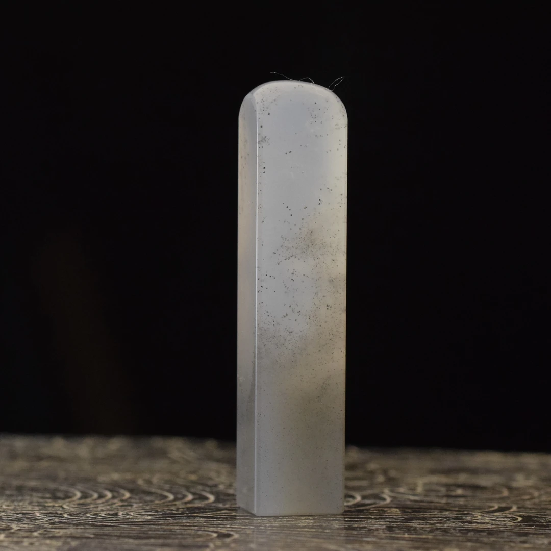 福利 寿山石 坑头晶石 素章 尺寸1.4*1.3*6.6cm