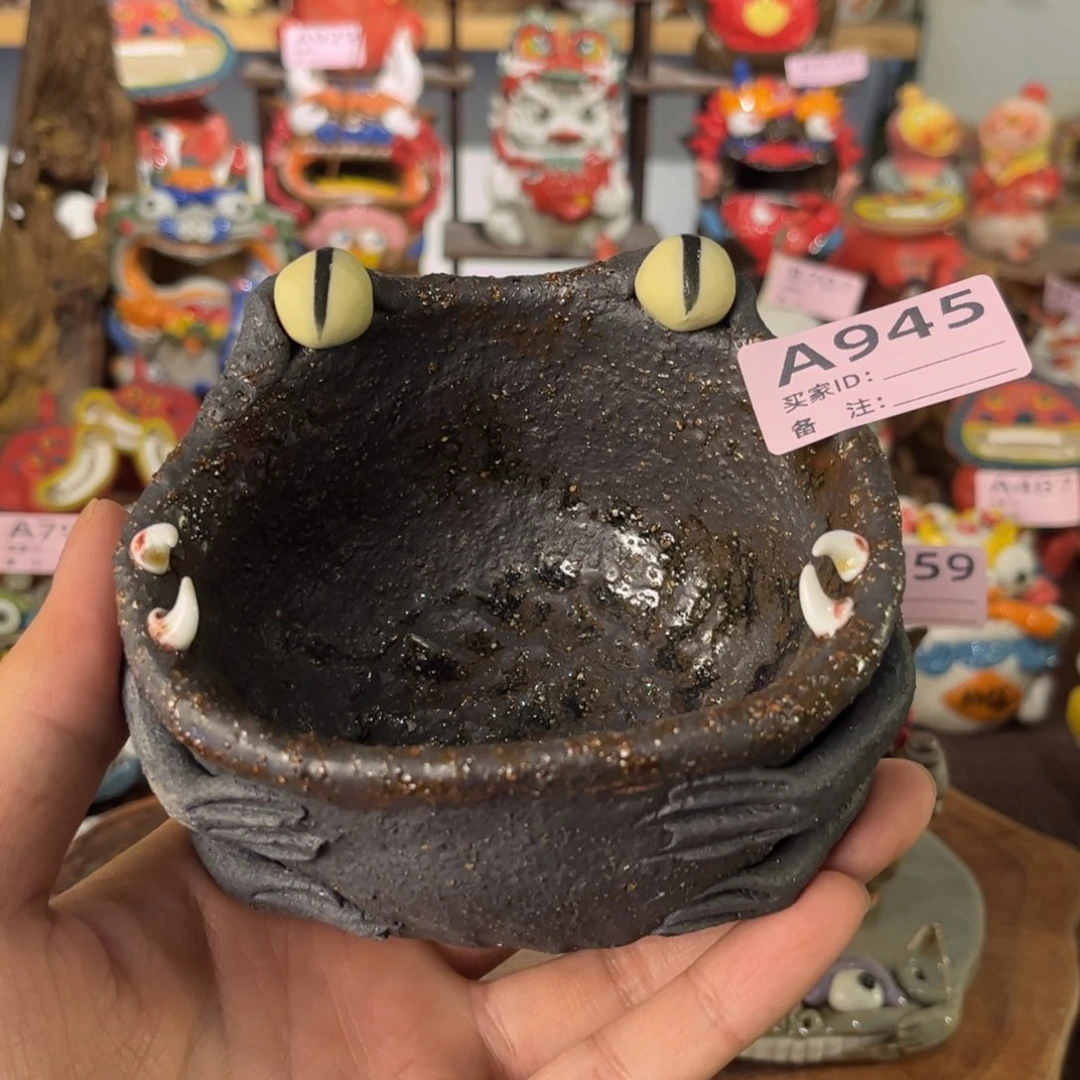 泥塑纯手工茶宠摆件