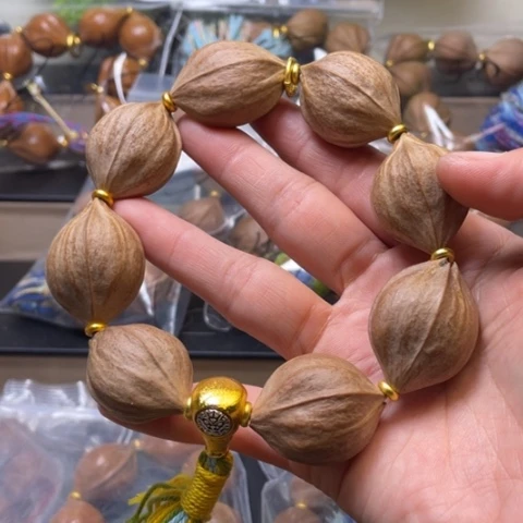 橄榄核手串/手链2.5四花350